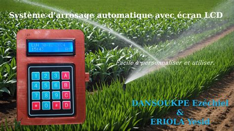 Interface de contrôle d'un système d'arrosage intelligent
