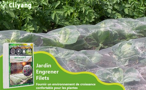 Infographie montrant les étapes d'installation d'un filet de jardin