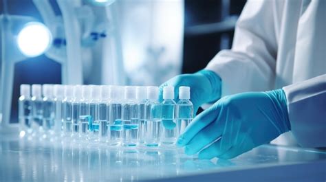 Robot de laboratoire manipulant des éprouvettes