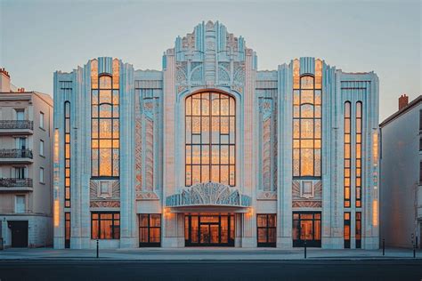 Vue architecturale d'un bâtiment historique rénové dans le style Art Déco à Paris