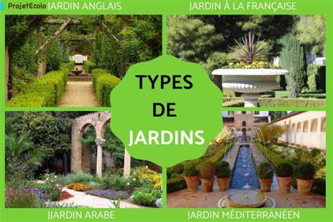 différents styles de jardins