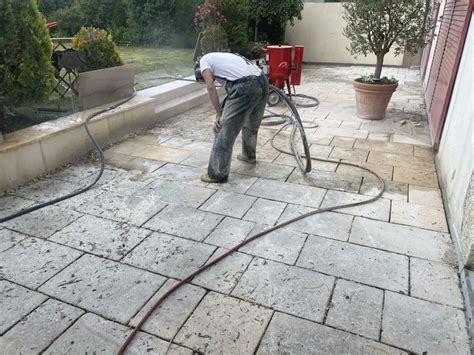 nettoyage d'une terrasse