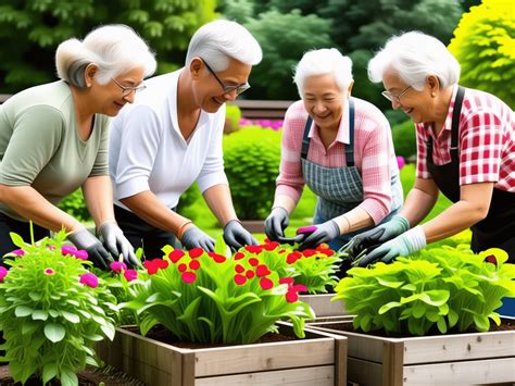 groupe de personnes jardinat dans un jardin d'agriculture sociale