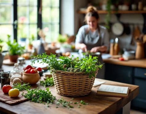 Infographie présentant des exemples de recettes à base de plantes sauvages