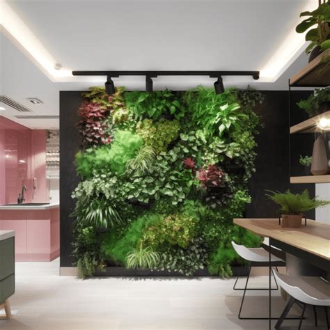 Exemple de jardin vertical intérieur
