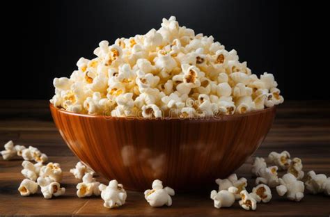 Bol de pop-corn maison fraîchement préparé