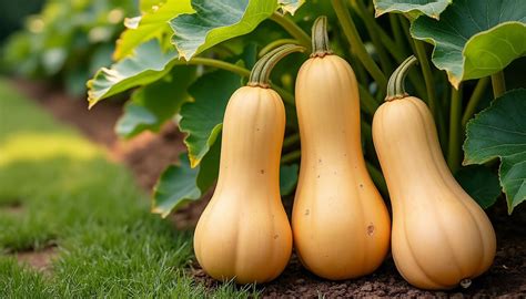 Courge Butternut prête à être récoltée
