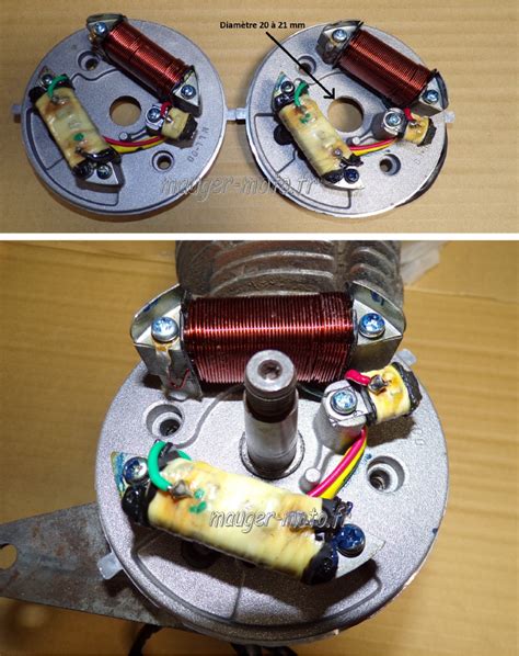 Comparaison visuelle entre un allumage à rupteur et un allumage électronique Magnetron