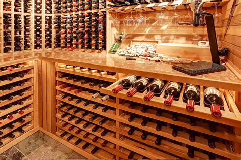 Cave à vin bien organisée