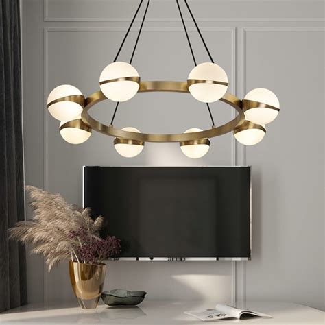 Lustre globe moderne
