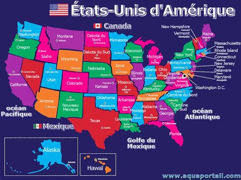 Carte des États-Unis avec les zones de réchauffement climatique différenciées