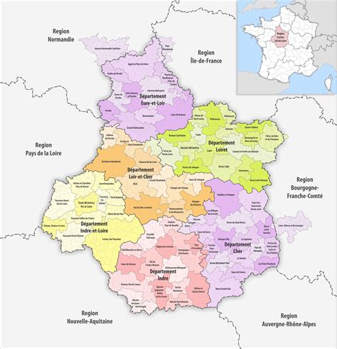 Carte de la région Centre avec les emplacements des producteurs partenaires du Mirabelle