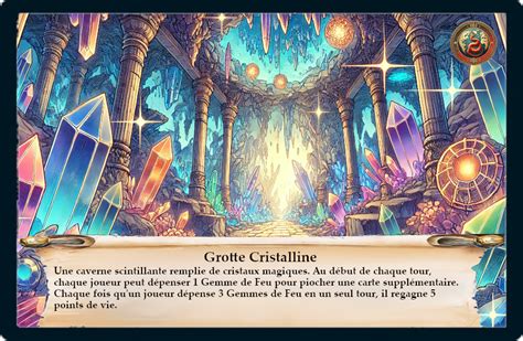 Un chasseur en train de miner dans une grotte cristalline