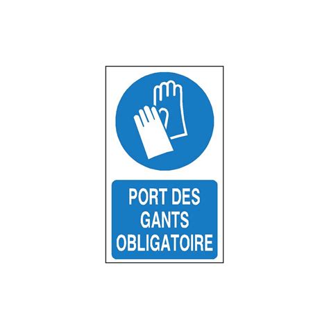 Icônes de sécurité indiquant le port de gants et la protection de l'environnement
