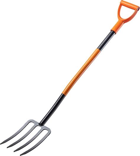 une sélection de fourches de jardinage, avec un accent sur les modèles à cinq dents et leurs différentes utilisations.