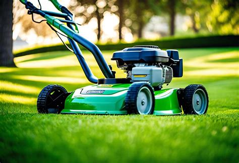 Tondeuse avec fonction mulching en action