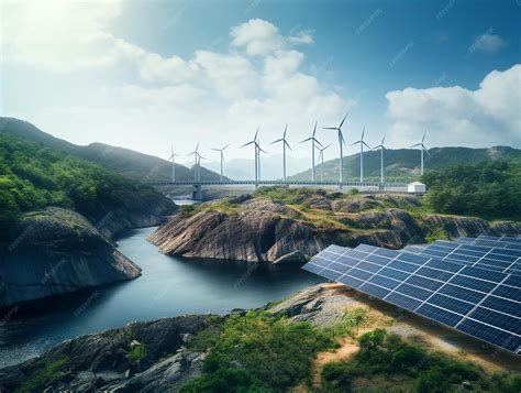 Illustration d'un paysage diversifié avec des éoliennes, des champs agricoles, des sentiers de randonnée et des panneaux solaires, symbolisant la durabilité et la connexion