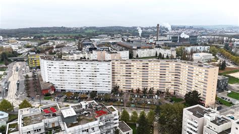 Plan général du quartier de Planoise à Besançon mettant en évidence la zone de la résidence