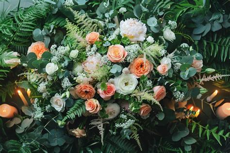 Une composition florale élégante pour un mariage romantique
