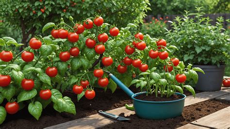 Tomates cerises au jardin