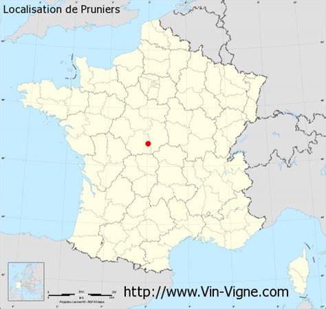 carte de localisation du Village des Pruniers en Nouvelle-Aquitaine