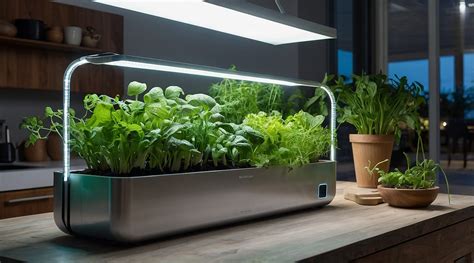 Schéma explicatif d'un potager connecté d'intérieur