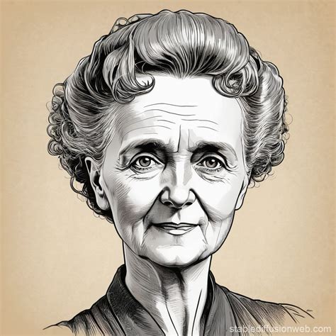 Image d'une caricature de Marie Curie à la une d'un journal