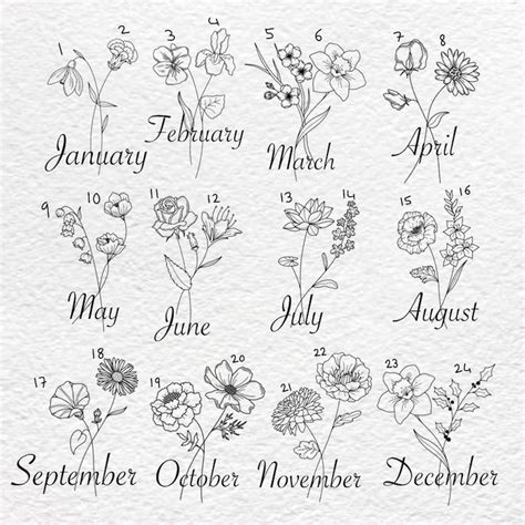 Fleurs de naissance tatouage