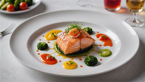 Assiette dressée avec soin, parsemée de persil frais