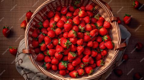 Panier de fraises variées