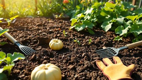 préparation du sol pour courges