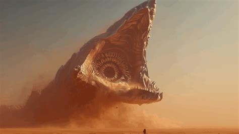Illustration d'un ver des sables sur Aven Prime