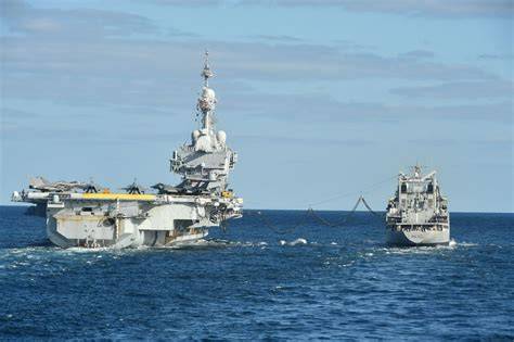 Schéma des postes de ravitaillement à la mer (RAM) du BRF