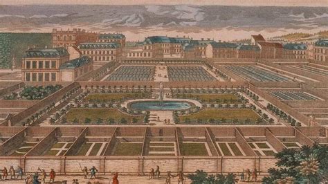 Gravure du Potager du Roi de Versailles par Pierre Aveline