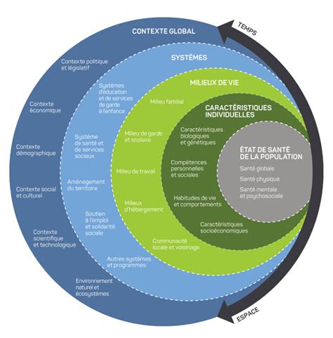 Schéma conceptuel reliant la santé publique et le jardinage thérapeutique