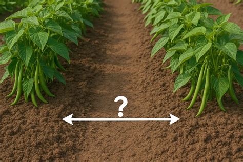 illustration d'un potager avec des rangs de haricots beurre bien entretenus