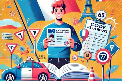 Infographie montrant les étapes pour obtenir le permis de conduire