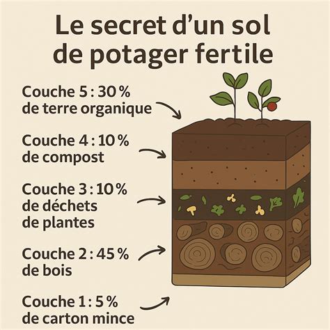 Image d'un sol de potager bien préparé, riche et aéré