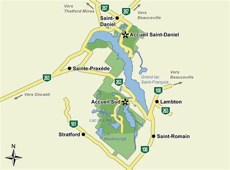 Carte du Parc National de Frontenac