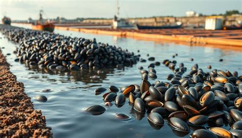 Parcs d'élevage de moules à plat
