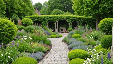Illustration historique d'un jardin à la française comparé à un jardin à l'anglaise