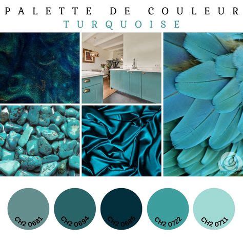 Exemple d'intérieur décoré avec des touches de bleu turquoise