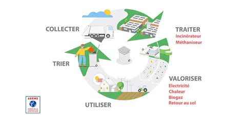 Diagramme illustrant le cycle complet : de la collecte du fumier à la production d'énergie et la vente d'engrais