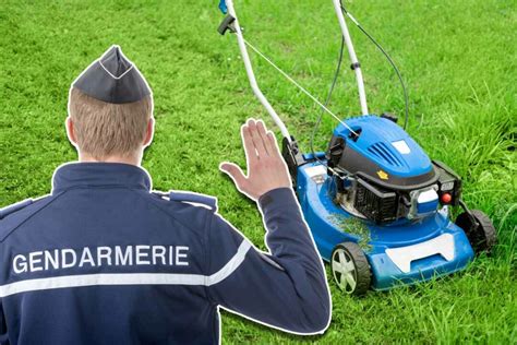 Panneau d'interdiction de tondre le dimanche