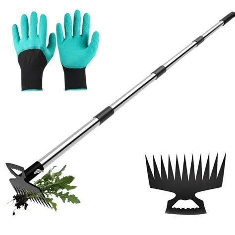 Illustration d'outils ergonomiques : binette à long manche et désherbeur japonais