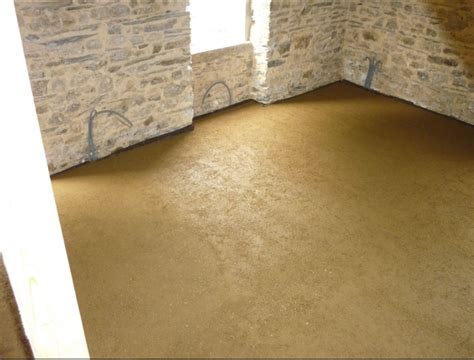 Chape de béton d'argile pour plancher chauffant Caleosol