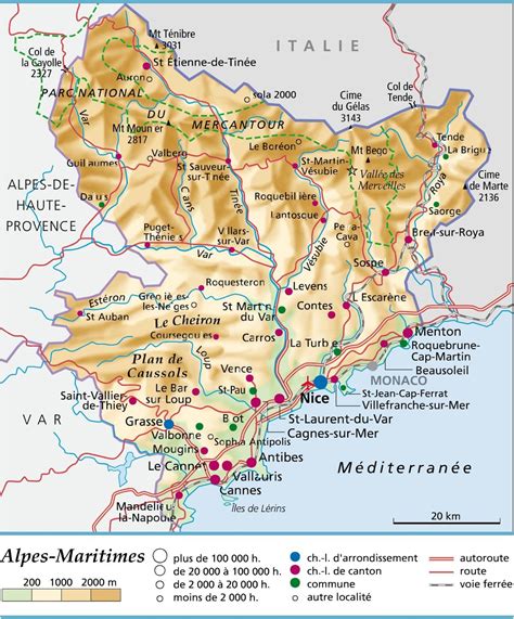Carte des pépinières dans les Alpes-Maritimes