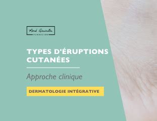 Schéma illustrant les différentes causes possibles d'éruptions cutanées