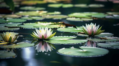 Nénuphars dans un bassin