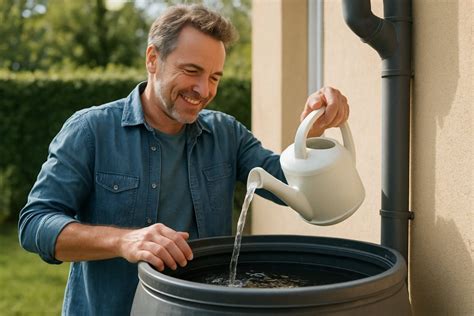 Granulés larvicides dans un récupérateur d'eau